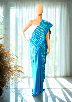 Modern Handcrafted Super Voile Batik Saree 250611