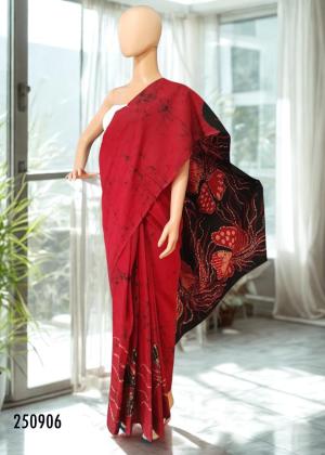 Modern Handcrafted Batik Saree 250906