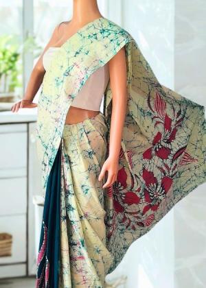 Modern Handcrafted Batik Saree 251201