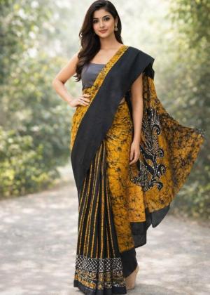 Modern Handcrafted Batik Saree 260707