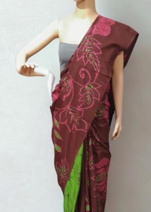Modern Handcrafted Batik Saree 260709