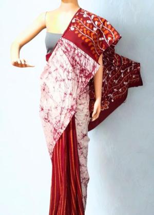 Modern Handcrafted Batik Saree 260711